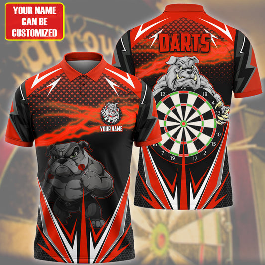 Personalized Bulldog Darts Red Version All Over Printed Unisex Shirt Q061104