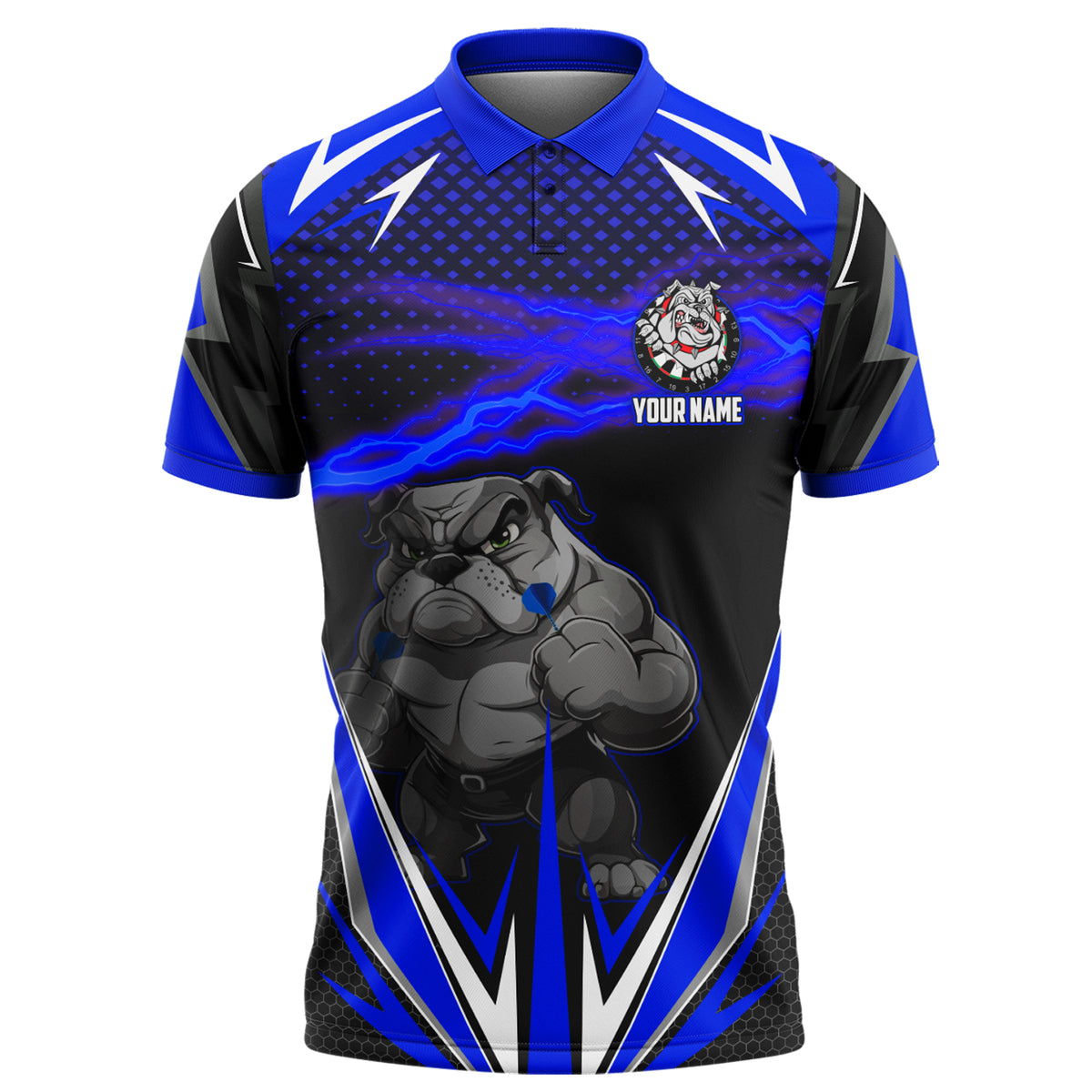 Personalized Bulldog Darts Blue Version All Over Printed Unisex Shirt Q061104
