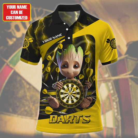 Personalized Name Gr Darts Thunder Yellow Version All Over Printed Unisex Shirt Q061210