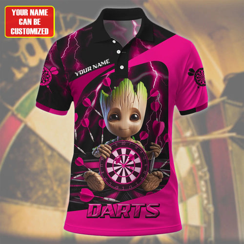 Personalized Name Gr Darts Pink Version All Over Printed Unisex Shirt Q061210