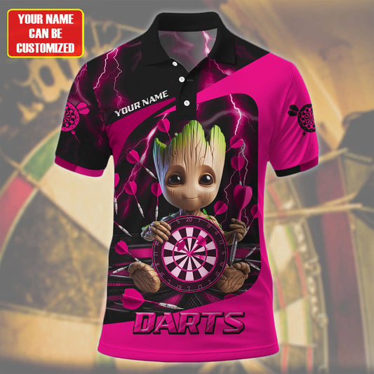 Personalized Name Gr Darts Pink Version All Over Printed Unisex Shirt Q061210