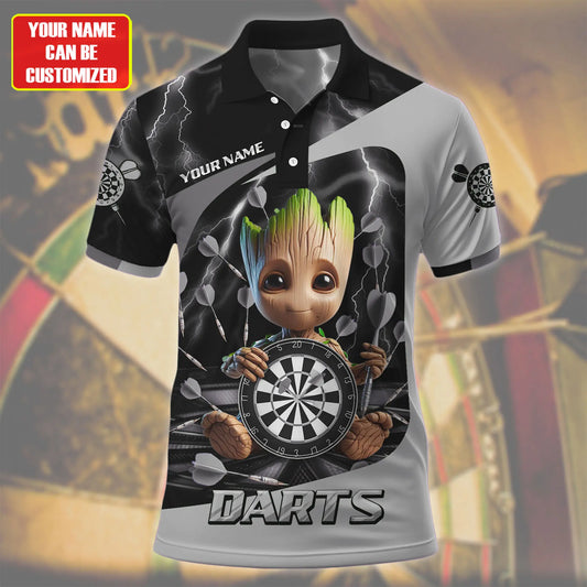 Personalized Name Gr Darts Black Version All Over Printed Unisex Shirt Q061210