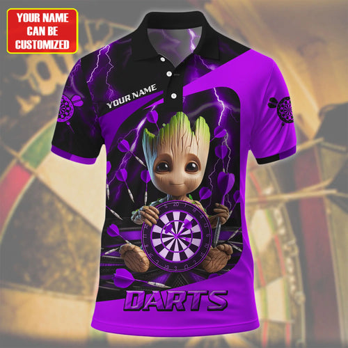 Personalized Name Gr Darts Thunder Purple Version All Over Printed Unisex Shirt Q061210