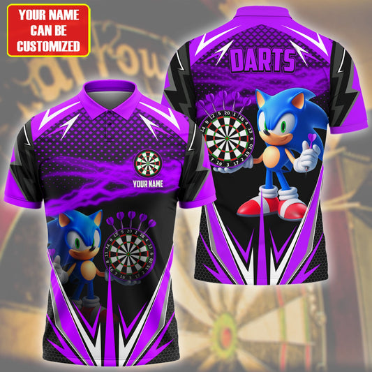 Personalized Name Purple Sn Darts All Over Printed Unisex Shirt Q070204