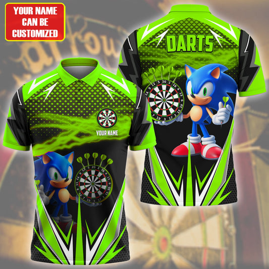 Personalized Name Green Sn Darts All Over Printed Unisex Shirt Q070204