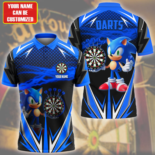 Personalized Name Blue Sn Darts All Over Printed Unisex Shirt Q070204