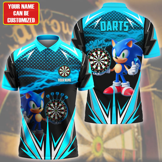 Personalized Name Teal Sn Darts All Over Printed Unisex Shirt Q070204