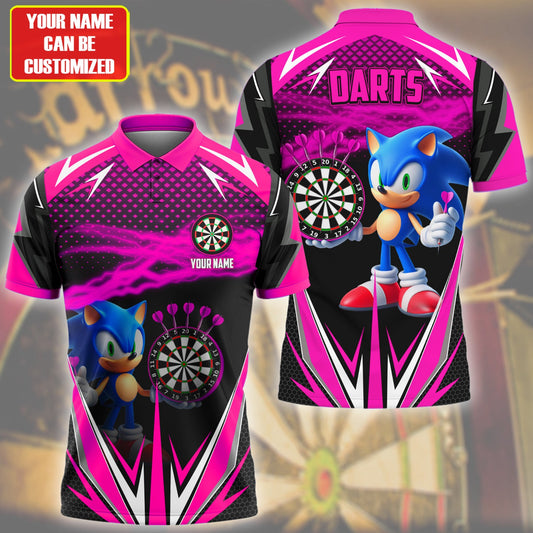 Personalized Name Pink Sn Darts All Over Printed Unisex Shirt Q070204