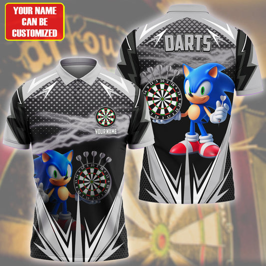 Personalized Name Black Sn Darts All Over Printed Unisex Shirt Q070204