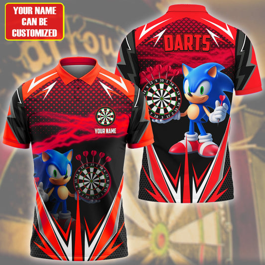 Personalized Name Red Sn Darts All Over Printed Unisex Shirt Q070204