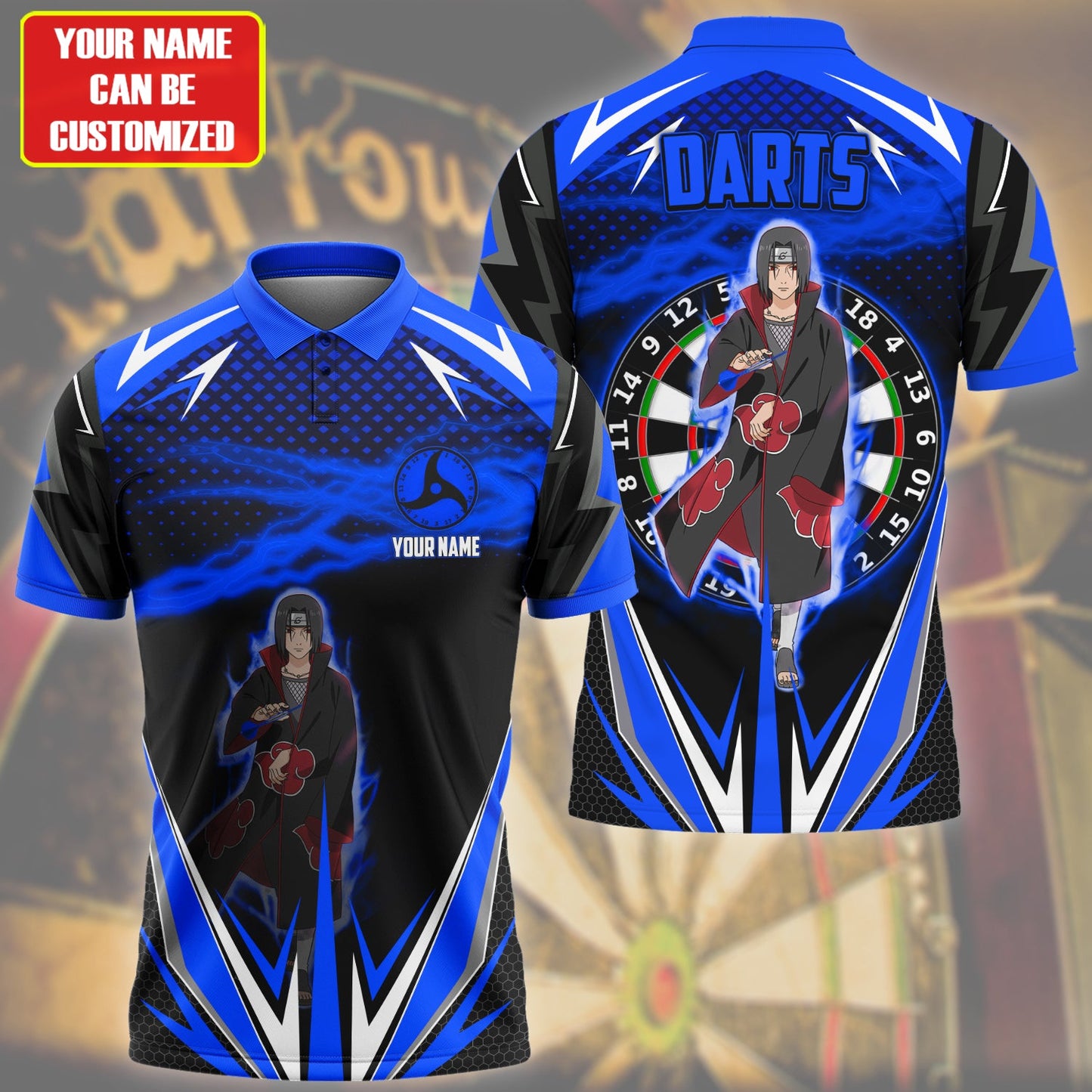 Personalized Name Blue Darts Teal Version All Over Printed Unisex Shirt Q070303