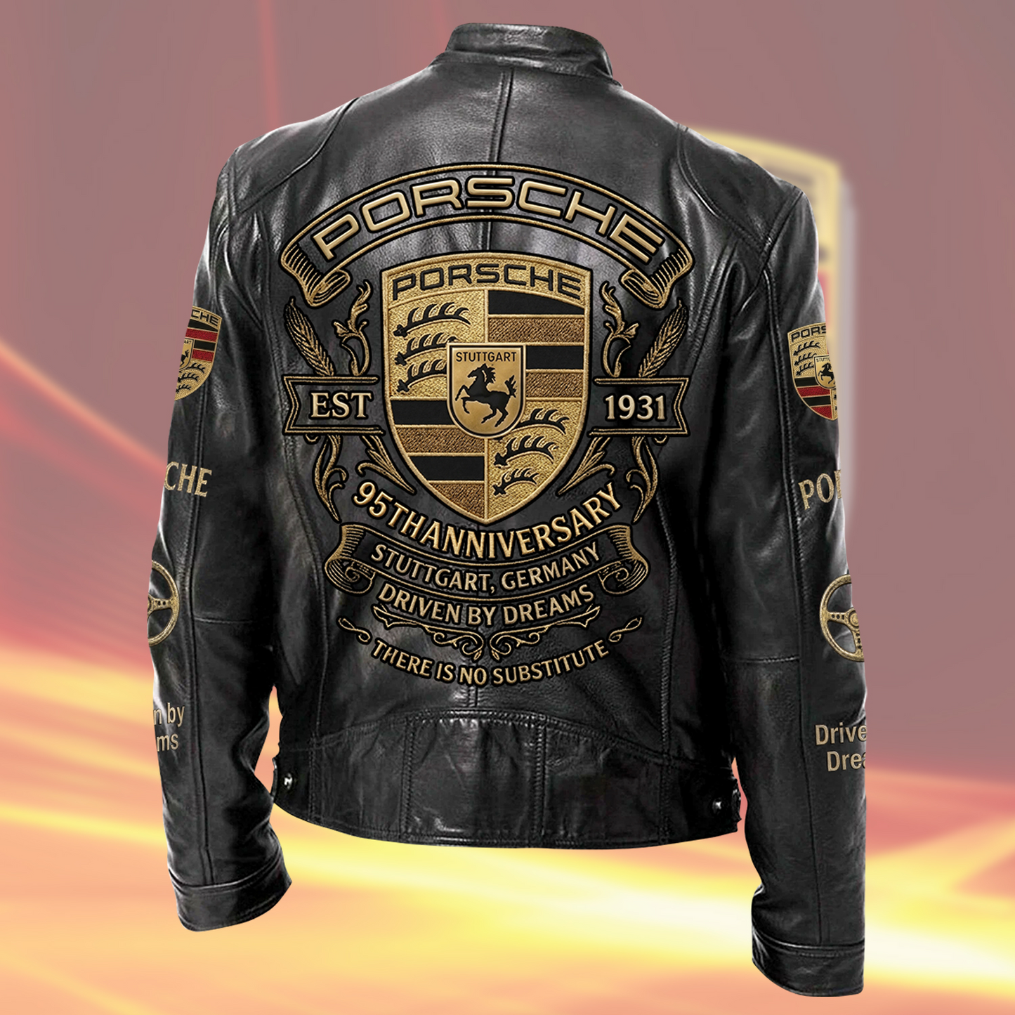 Pors 95th Anniversary Vintage Collar Leather Jacket (1931-2026)