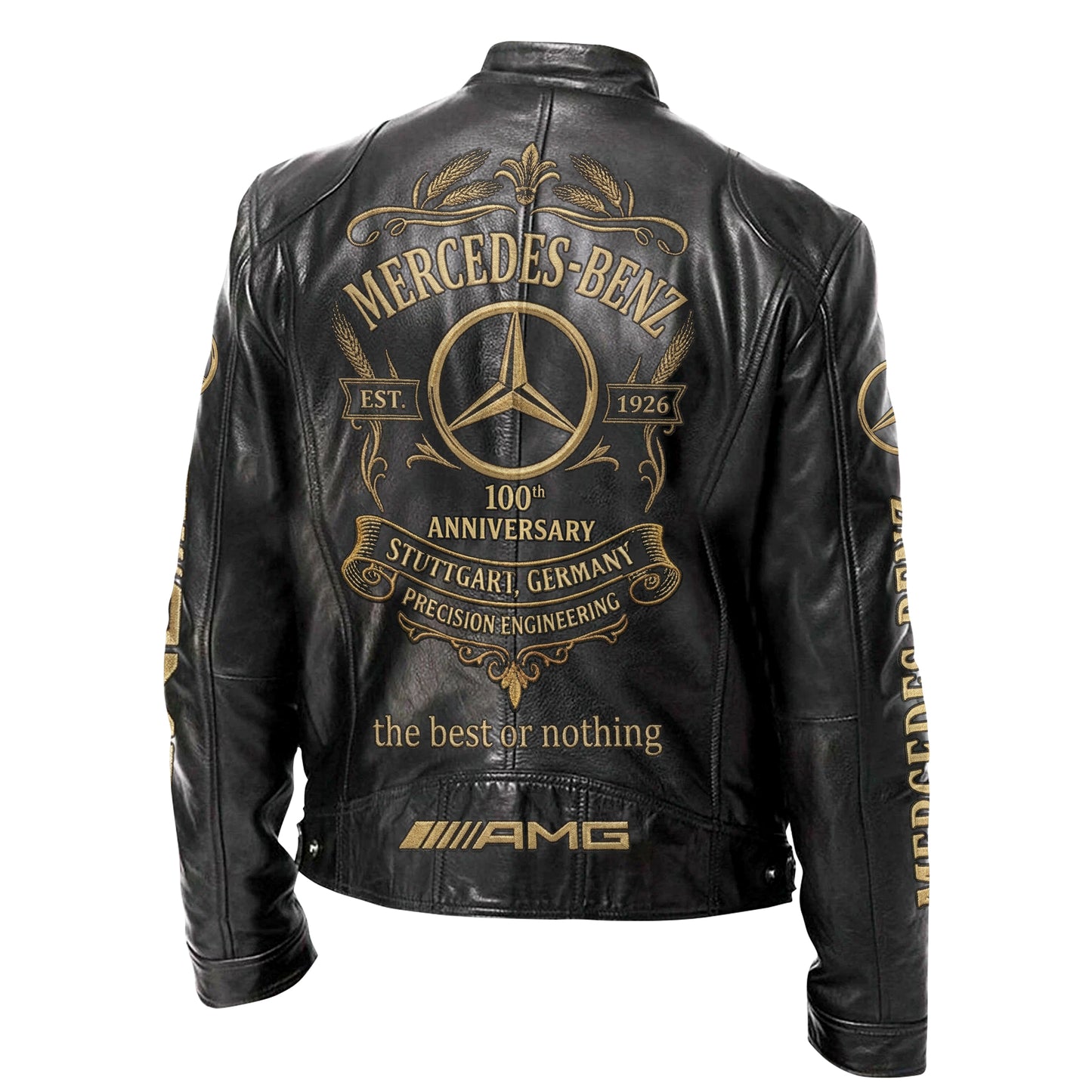Merc 100th Anniversary Vintage Collar Leather Jacket (1926-2026)