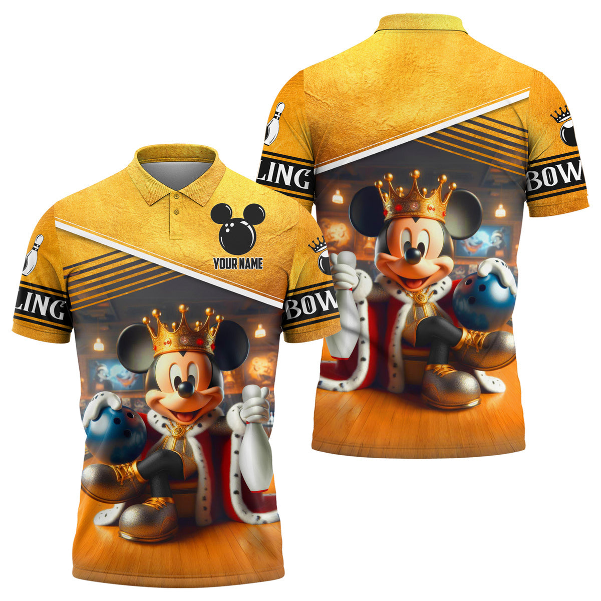 Personalized Name King Mk Bowling All Over Printed Unisex Shirt Q070502