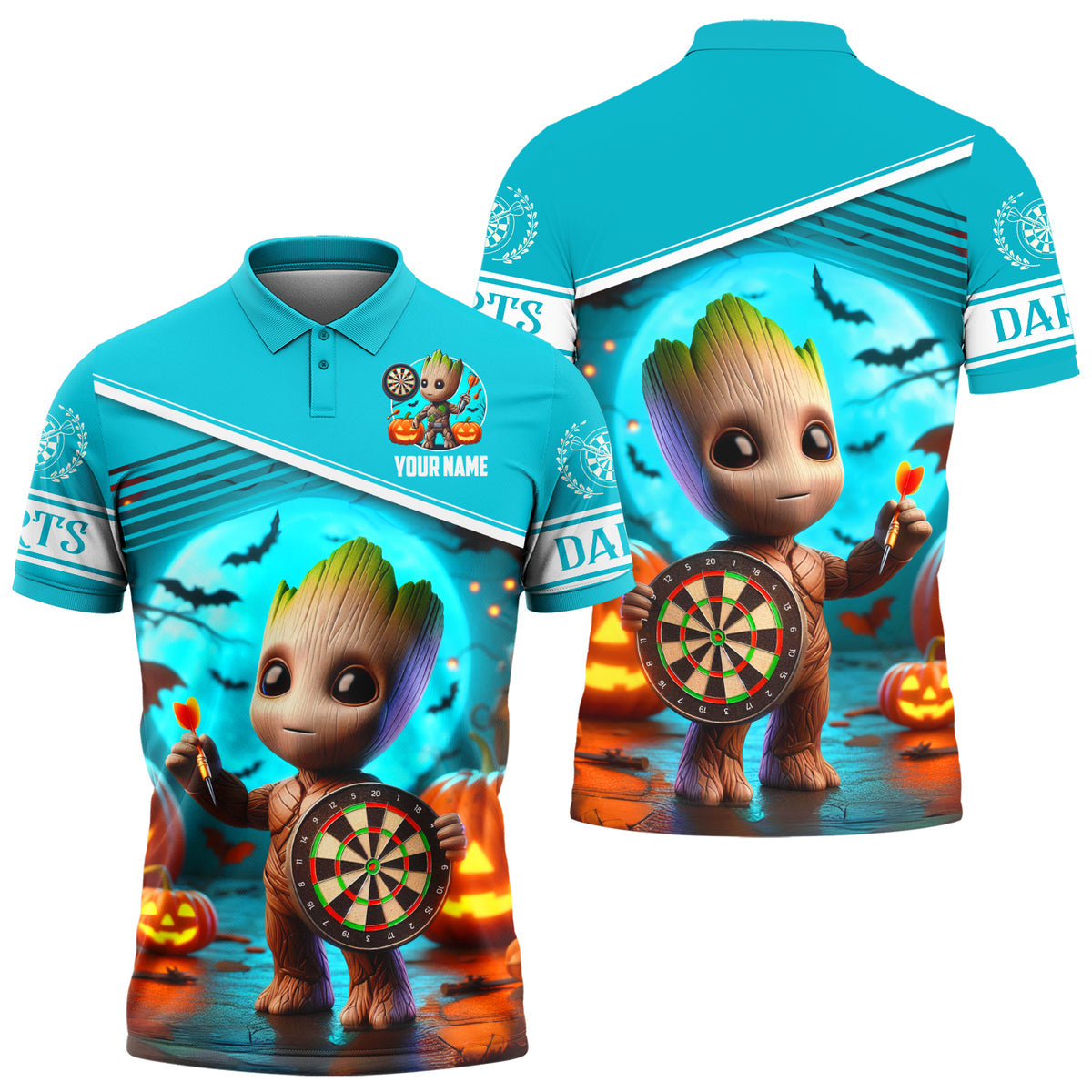 Personalized Name Gr Darts Halloween Q2 All Over Printed Unisex Shirt Q070802