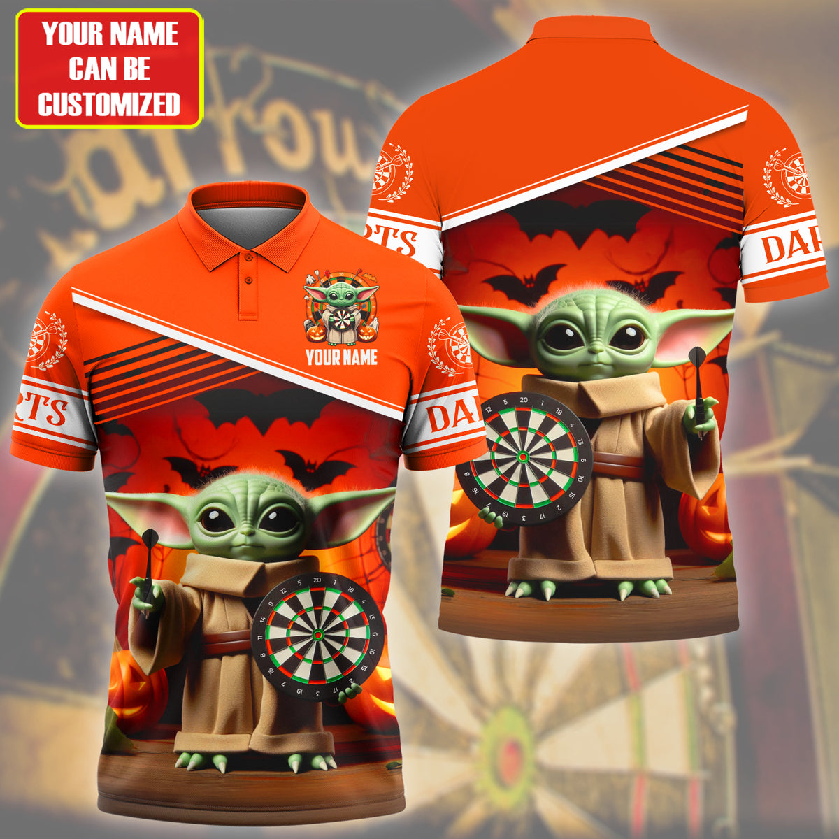 Personalized Name Yd Darts Halloween All Over Printed Unisex Shirt Q070803