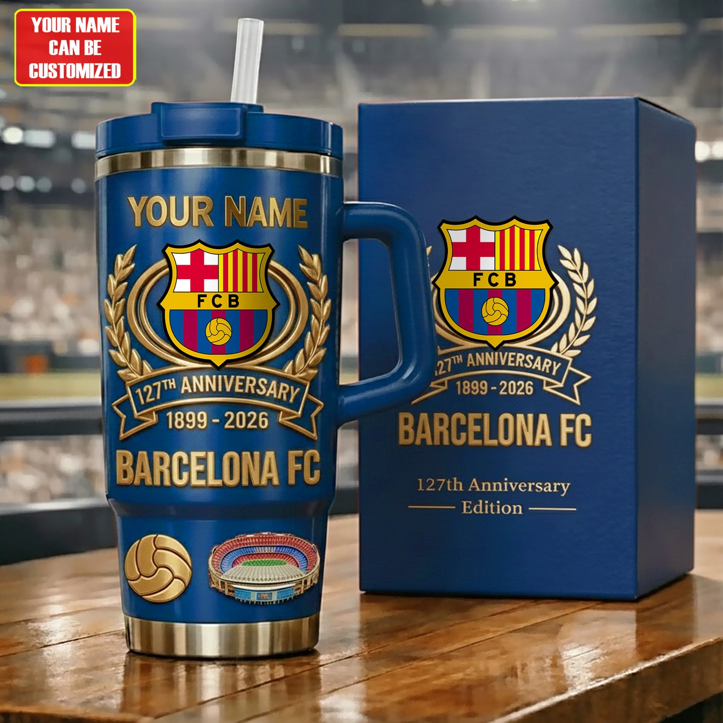 Personalied Barca FC 127th Anniversary Insulated Tumbler 30oz 40oz