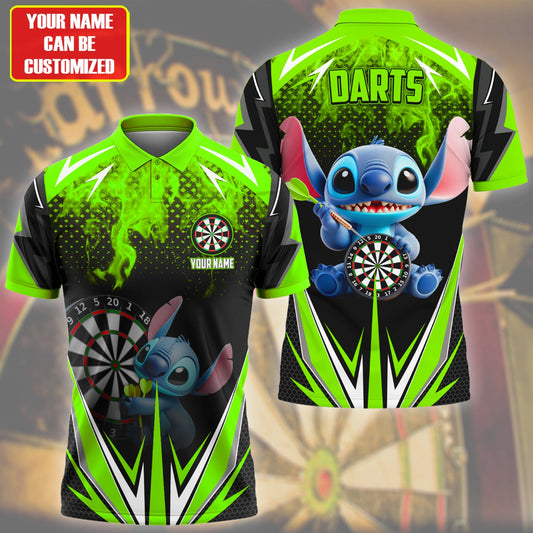 Personalized Name St Darts Green Version All Over Printed Unisex Shirt Q080303