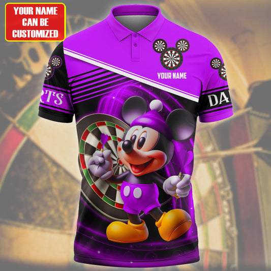 Personalized Name Mk Darts Q5 Purple Version All Over Printed Unisex Shirt Q080403