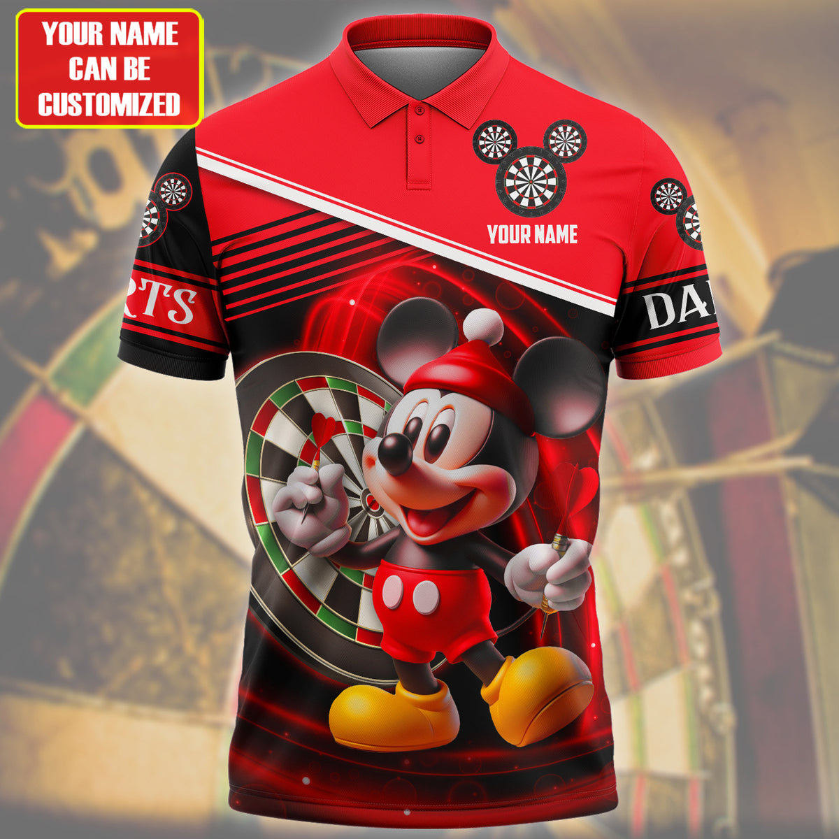 Personalized Name Mk Darts Q5 Red Version All Over Printed Unisex Shirt Q080403