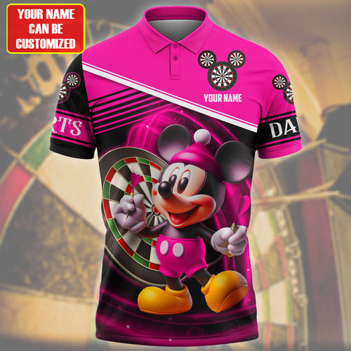 Personalized Name Mk Darts Q5 Pink Version All Over Printed Unisex Shirt Q080403