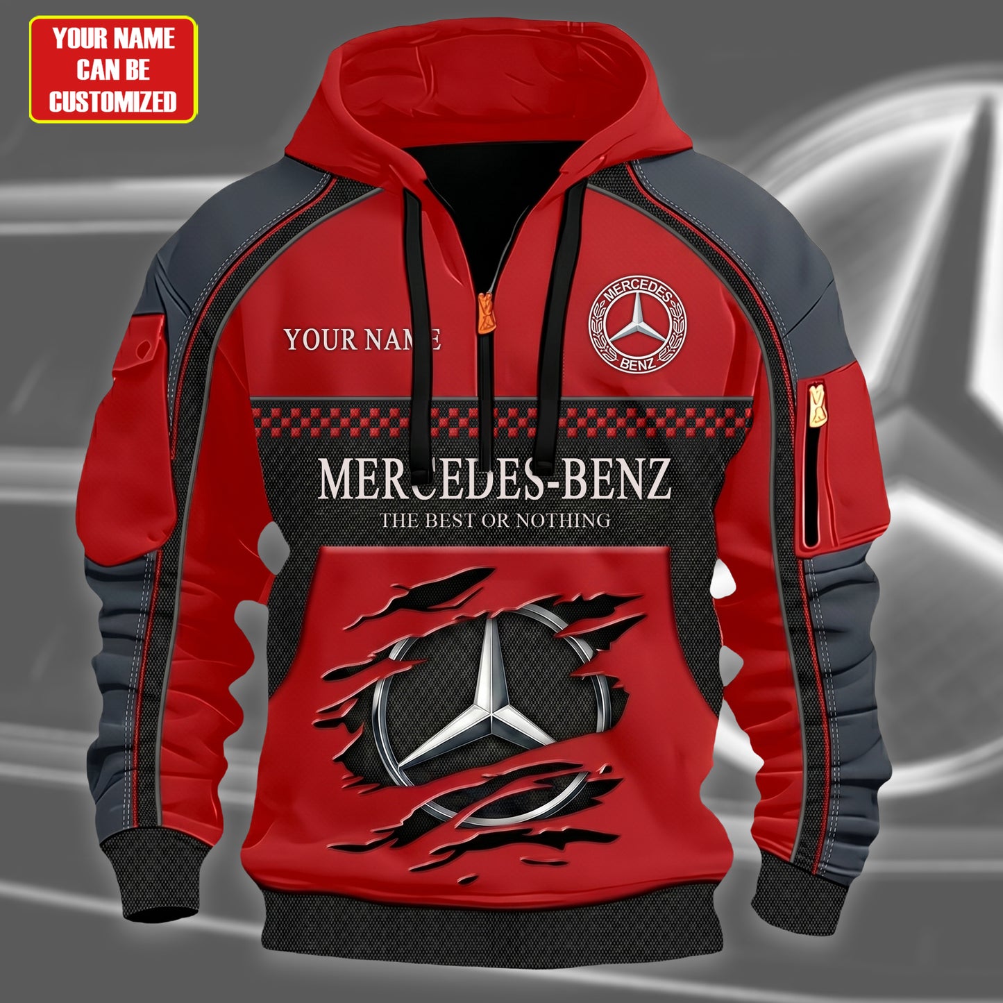 Personalized Merc The Best Or Nothing Zip-Hoodie Cotton Jacket