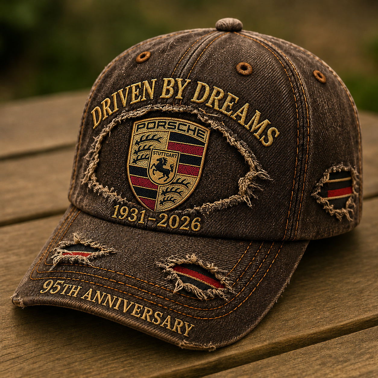 Personalized Pors Driven By Dreams Denim Classic Cap (1931-2026)