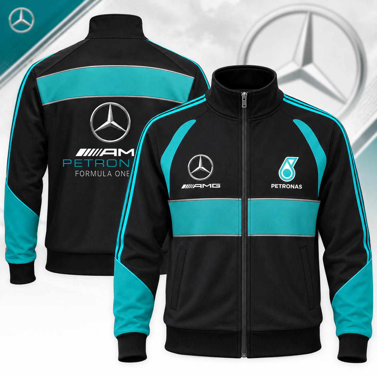 Personalized Merc AMG Petronas 2026 Stand Collar Jacket