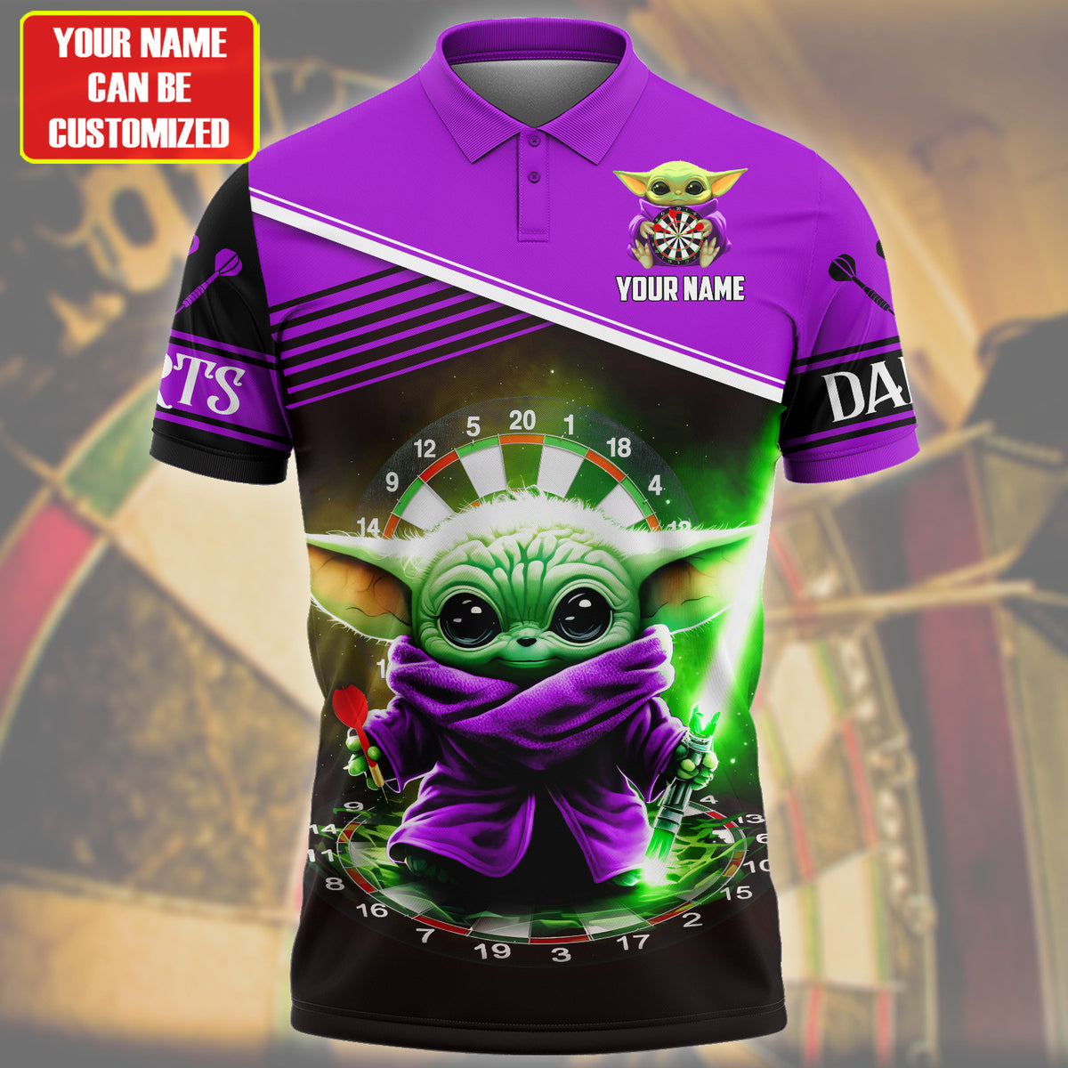 Personalized Name Yd Darts Q4 Purple Version All Over Printed Unisex Shirt Q090303
