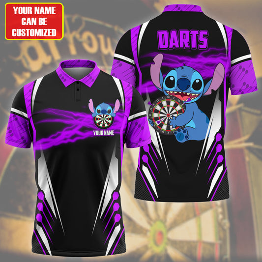 Personalized Name St Darts Q2 Purple Version All Over Printed Unisex Shirt Q090401