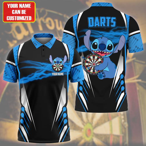 Personalized Name St Darts Q2 Blue Version All Over Printed Unisex Shirt Q090401