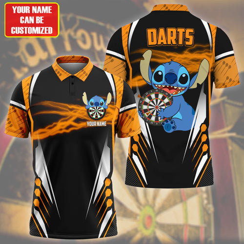 Personalized Name St Darts Q2 Orange Version All Over Printed Unisex Shirt Q090401