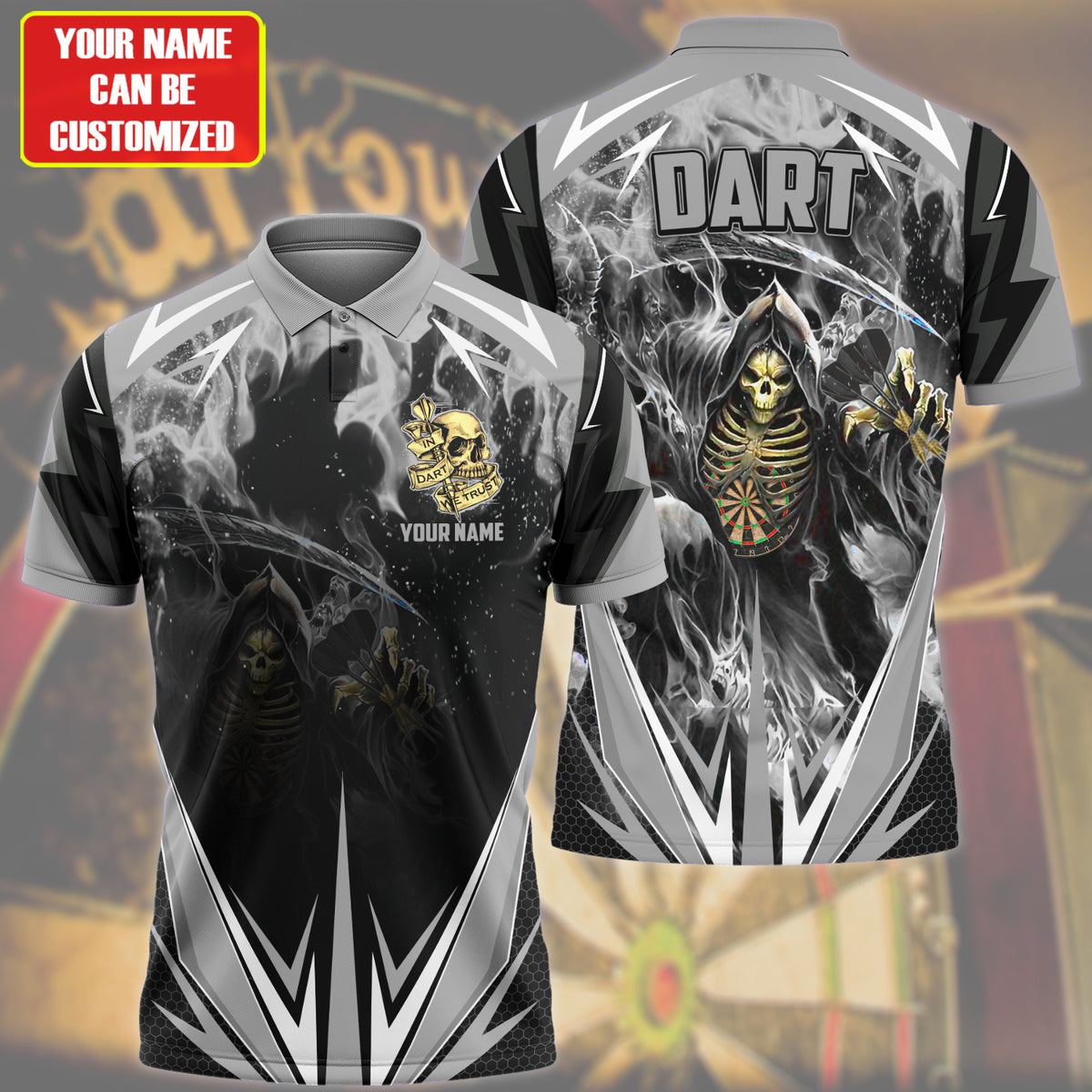 Personalized Name Reaper Darts Black Version All Over Printed Unisex Shirt Q090603