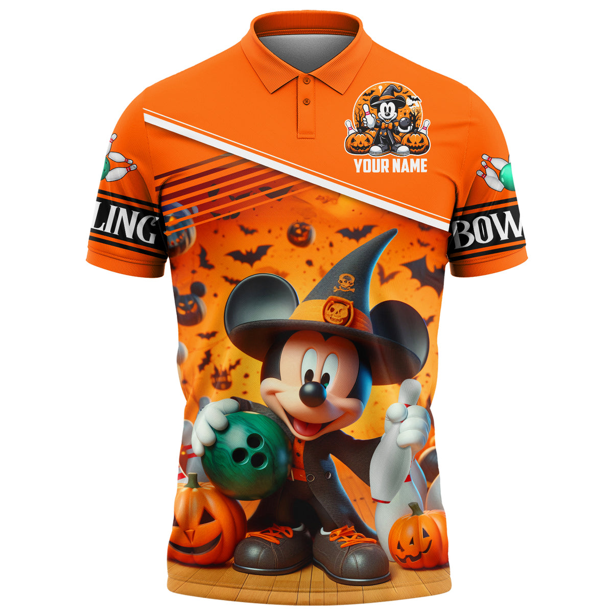 Personalized Mk Bowling Halloween All Over Printed Unisex Shirt Q090801