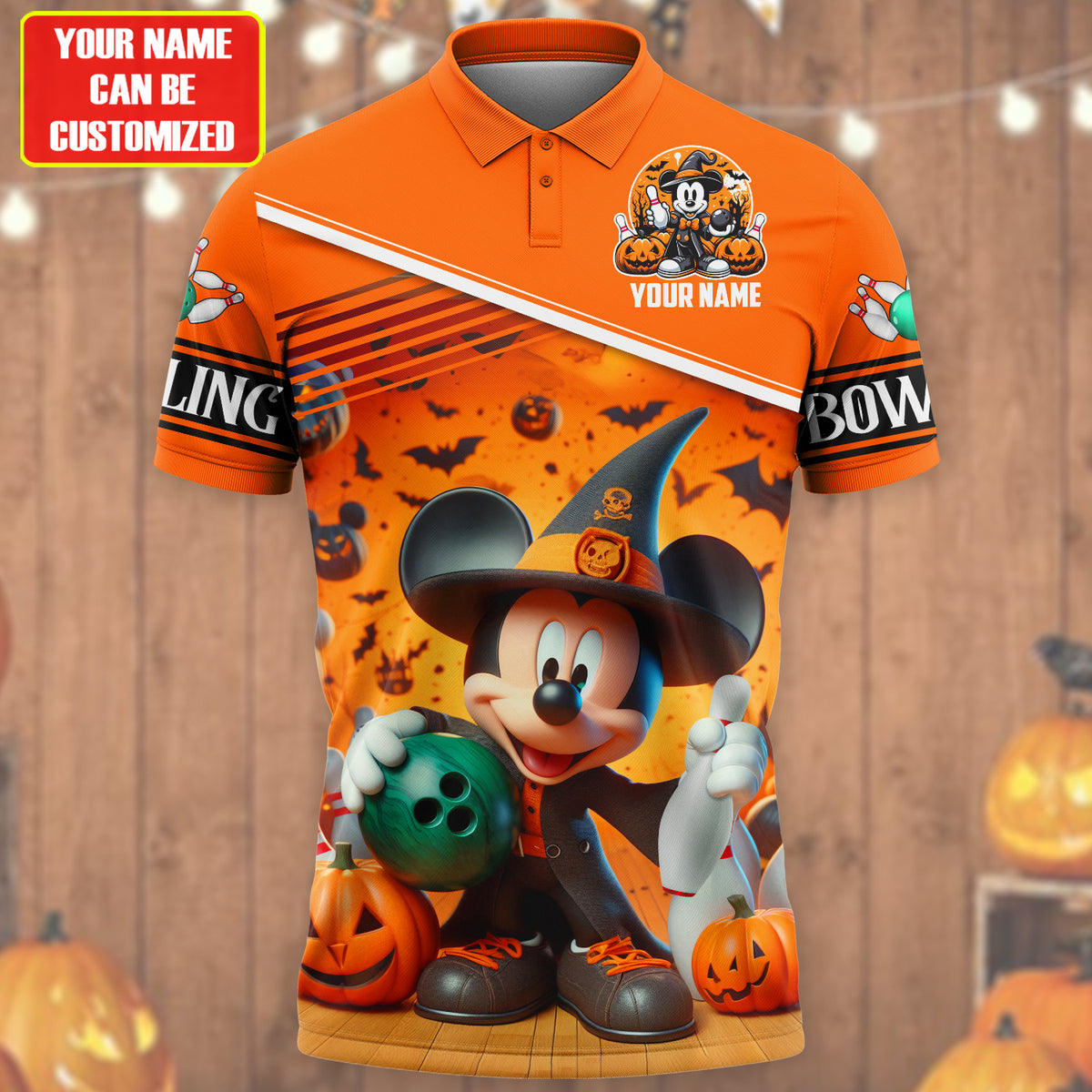Personalized Mk Bowling Halloween All Over Printed Unisex Shirt Q090801