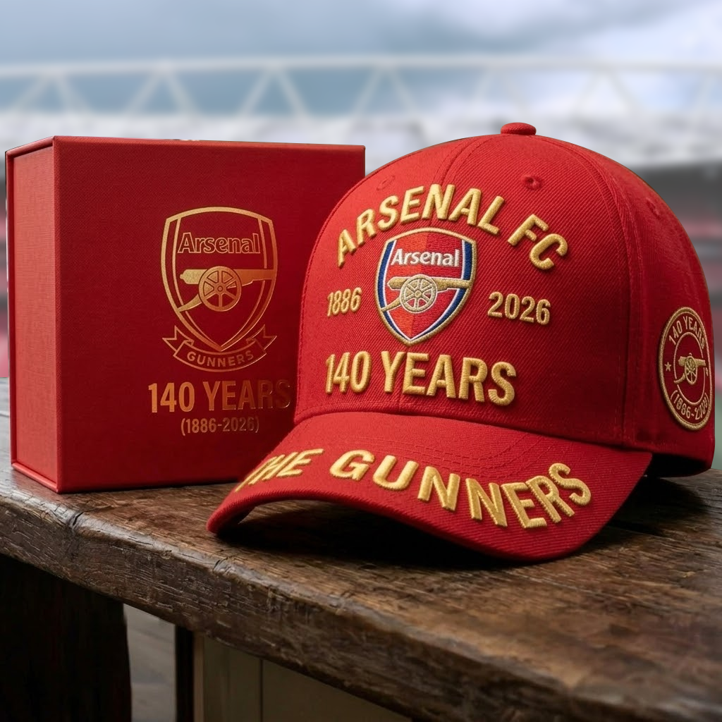 Arsenal The Gunners 140 Years Anniversary Classic Cap (1886-2026)