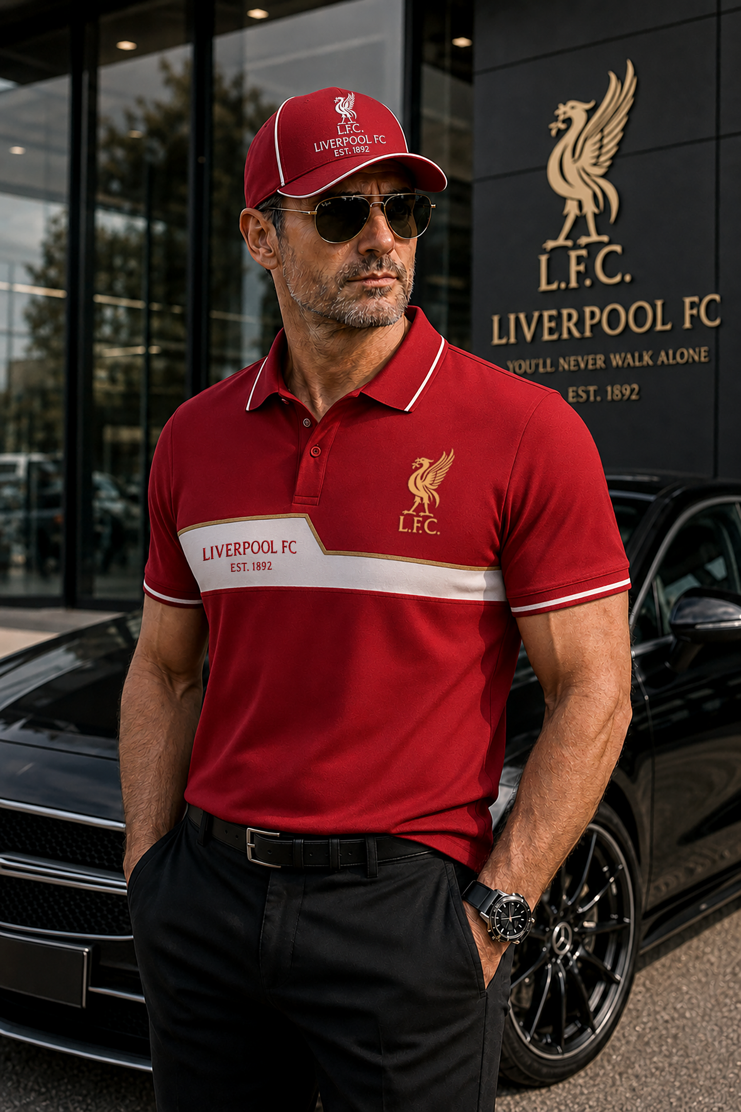 Personalized LVP EST 1892 Sport Polo Shirt ( Included Cap )
