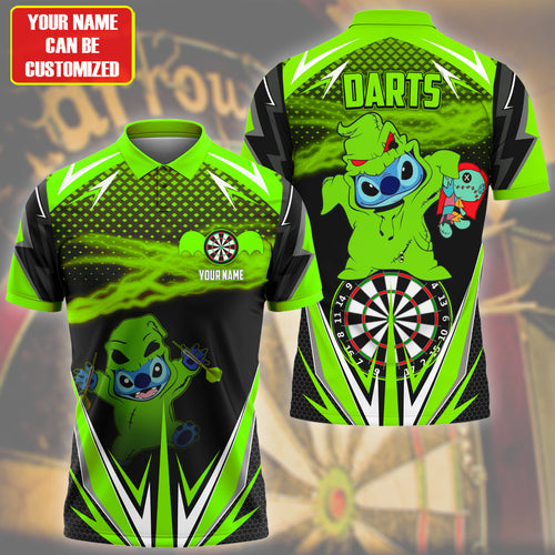 Personalized Name St Darts Halloween Green Version All Over Printed Unisex Shirt Q100804