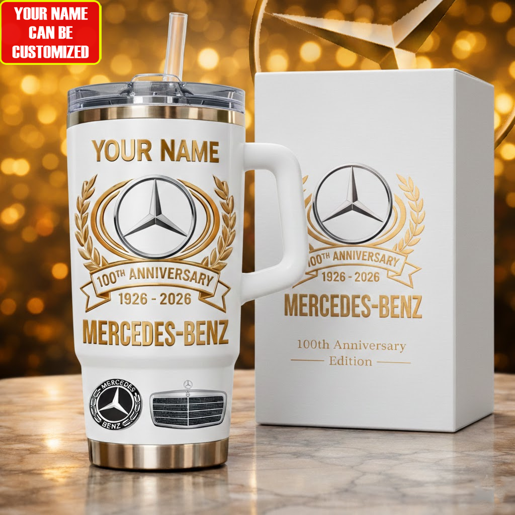 Personalied Merc 100th Anniversary Insulated Tumbler