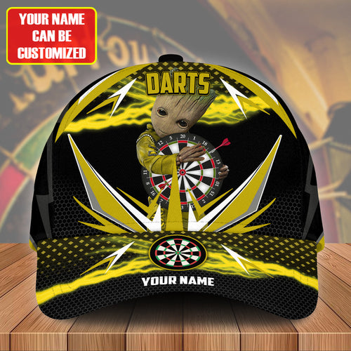 Personalized Name Yellow Gr Darts Classic Cap Q120301