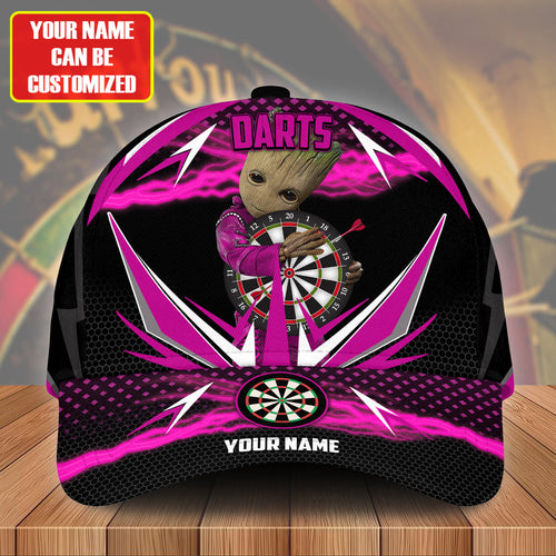 Personalized Name Pink Gr Darts Classic Cap Q120301