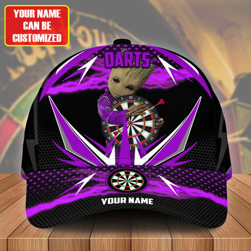 Personalized Name Purple Gr Darts Classic Cap Q120301