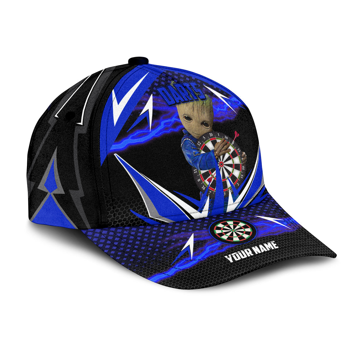 Personalized Name Blue Gr Darts Classic Cap Q120301