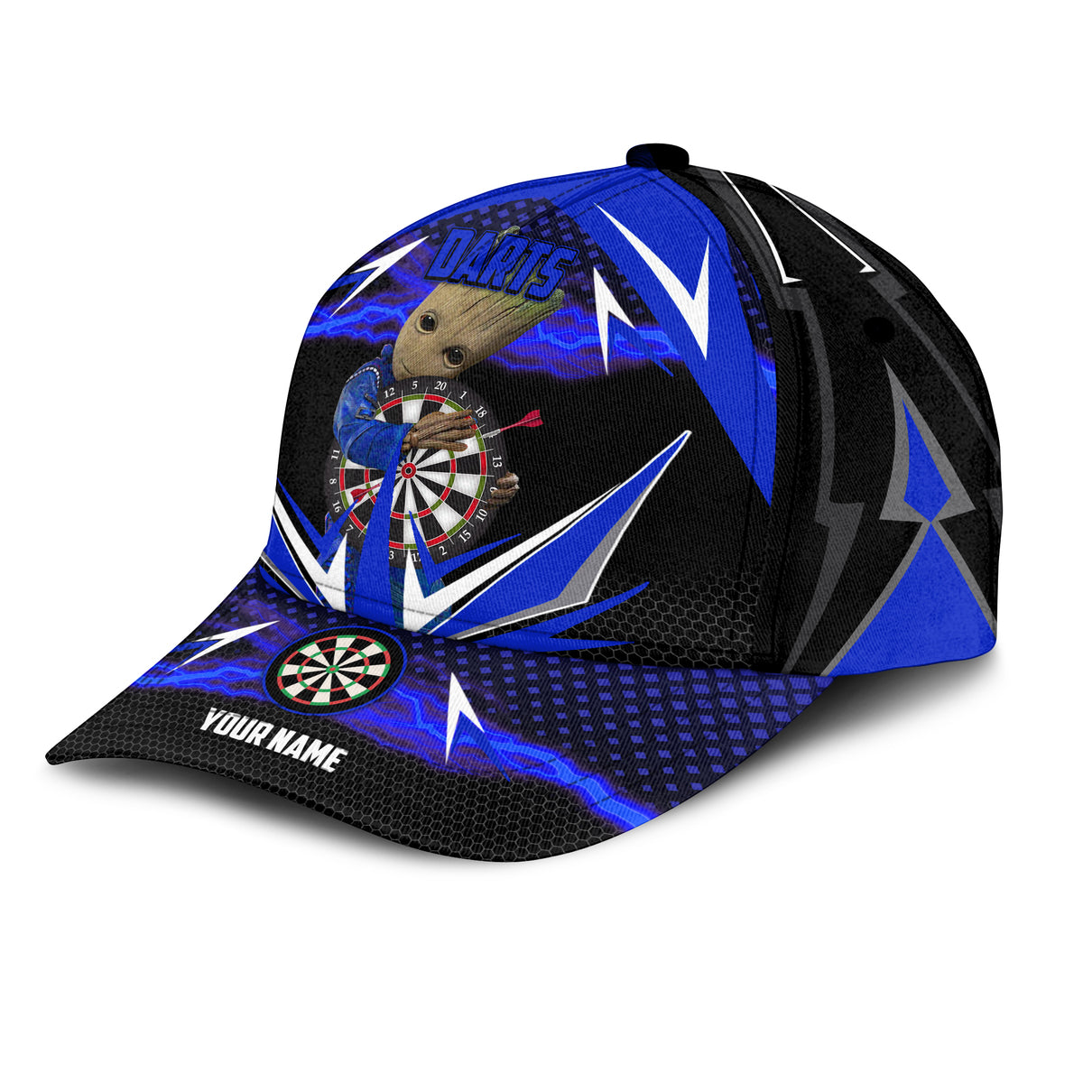 Personalized Name Blue Gr Darts Classic Cap Q120301