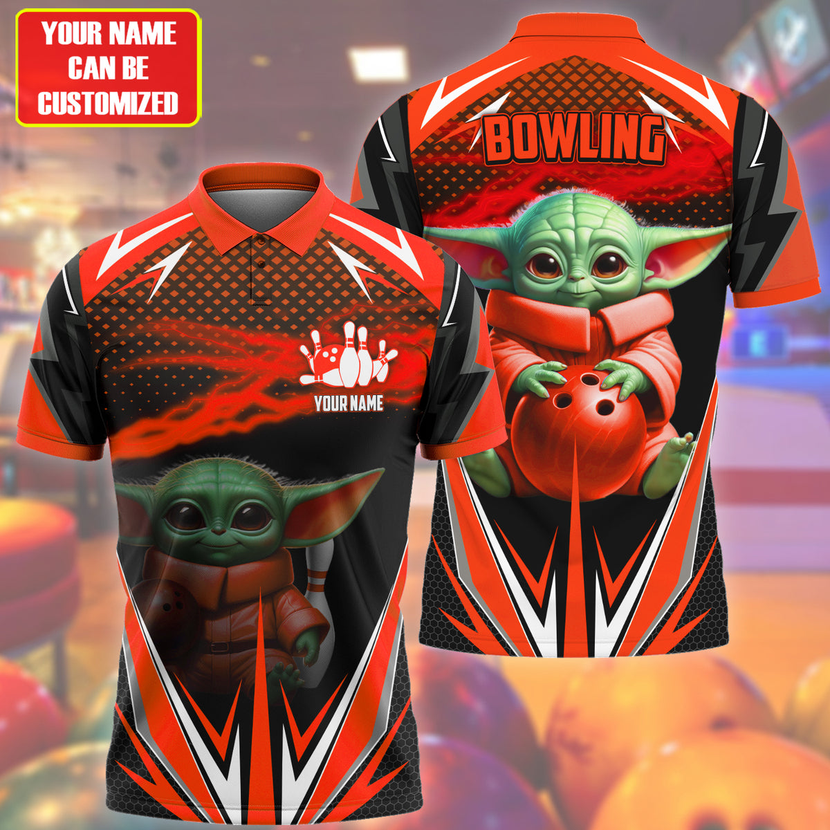 Personalized Name Yd Bowling Red Version All Over Printed Unisex Shirt Q120402