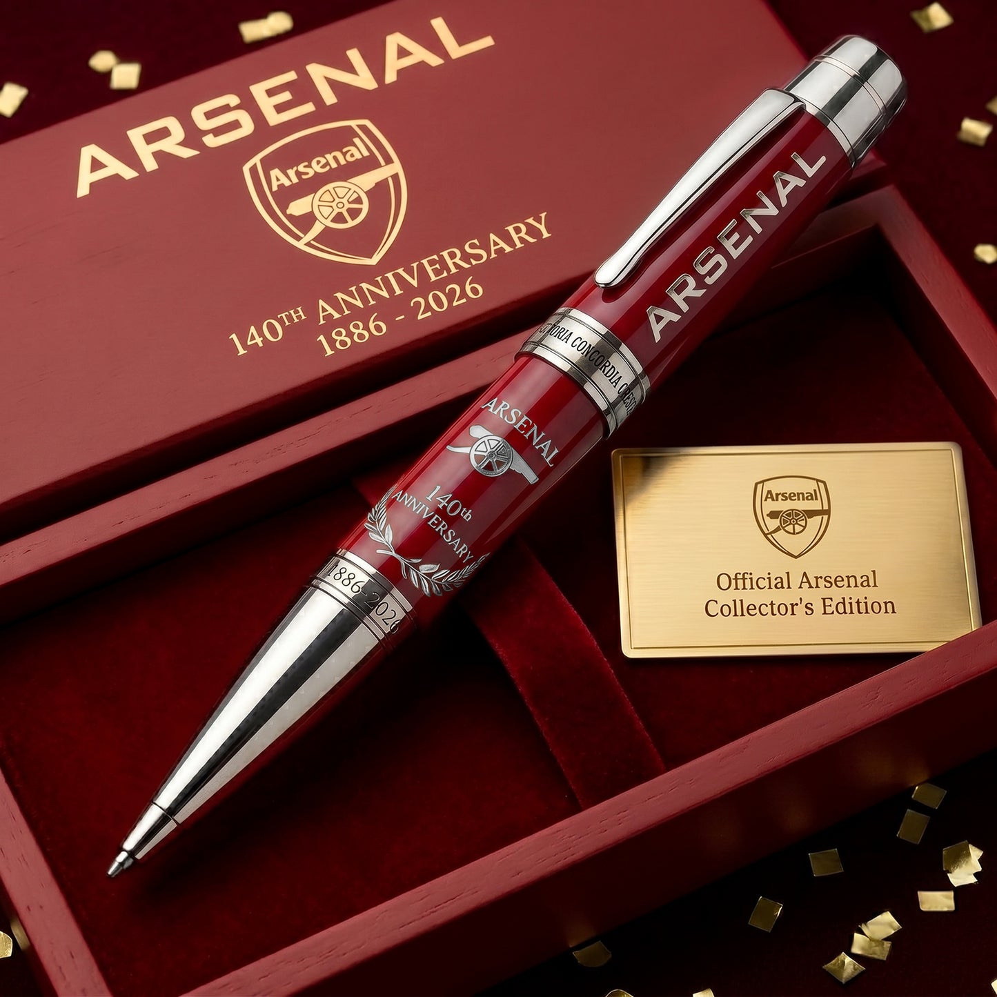 Arsenal FC 140th Anniversary Edition Luxury Ballpoint Pen (1886- 2026)
