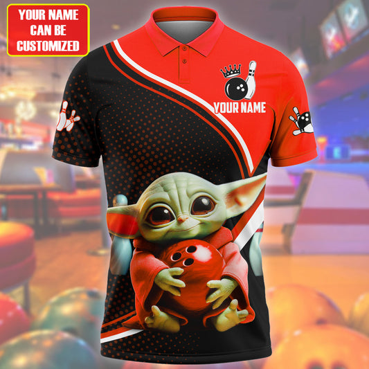 Personalized Name Red Yd Bowling Q4 All Over Printed Unisex Shirt Q120601