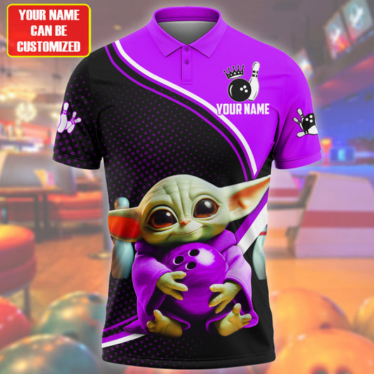 Personalized Name Purple Yd Bowling Q4 All Over Printed Unisex Shirt Q120601