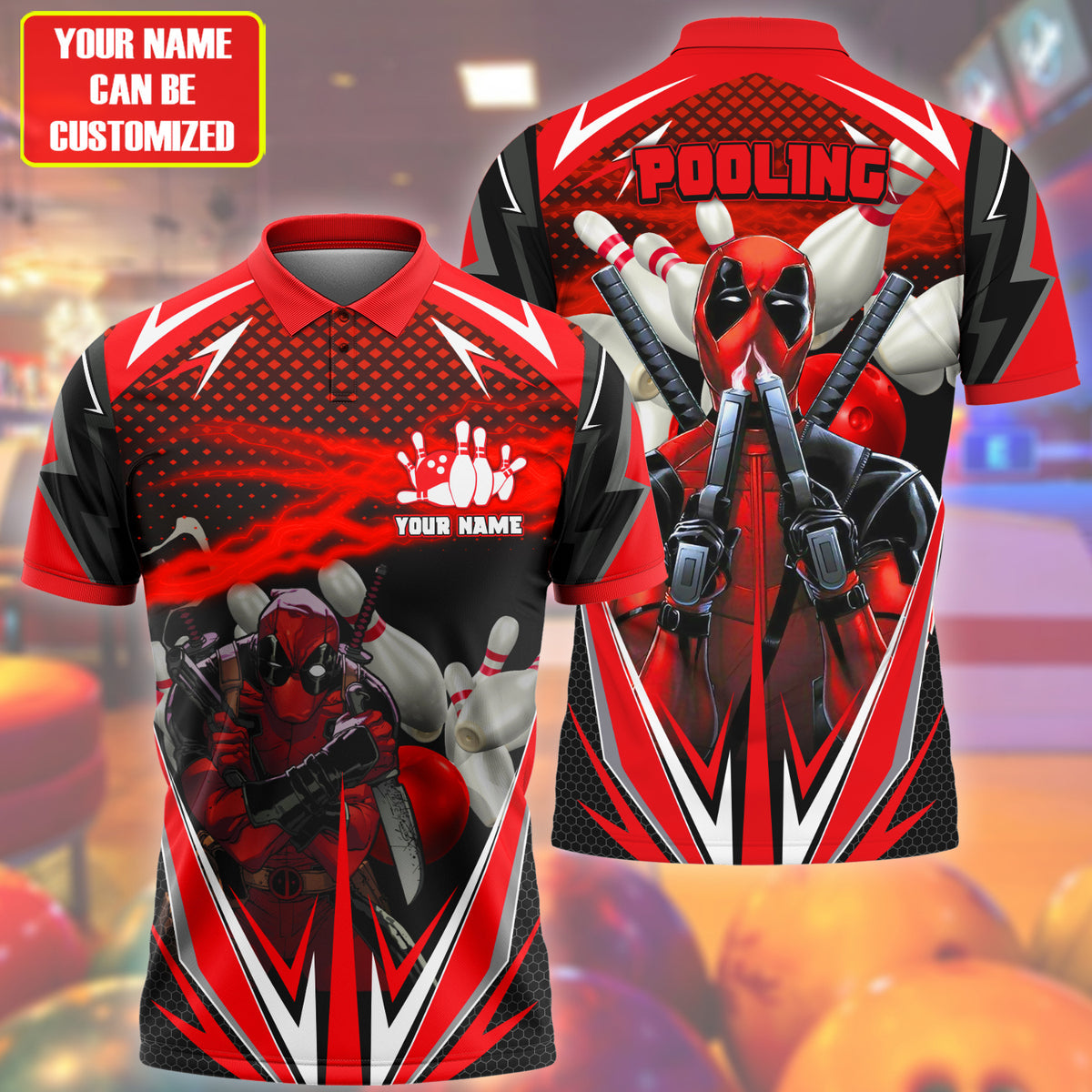 Personalized Pooling All Over Printed Unisex Shirt Q120607