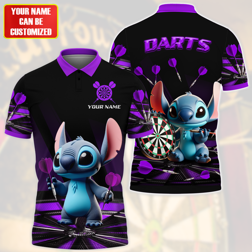 Personalized Name St Darts Q3 Purple Version All Over Printed Unisex Shirt Q130503